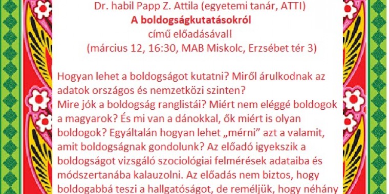 FŐNIX AKADÉMIA - A BOLDOGSÁGKUTATÁSOKRÓL